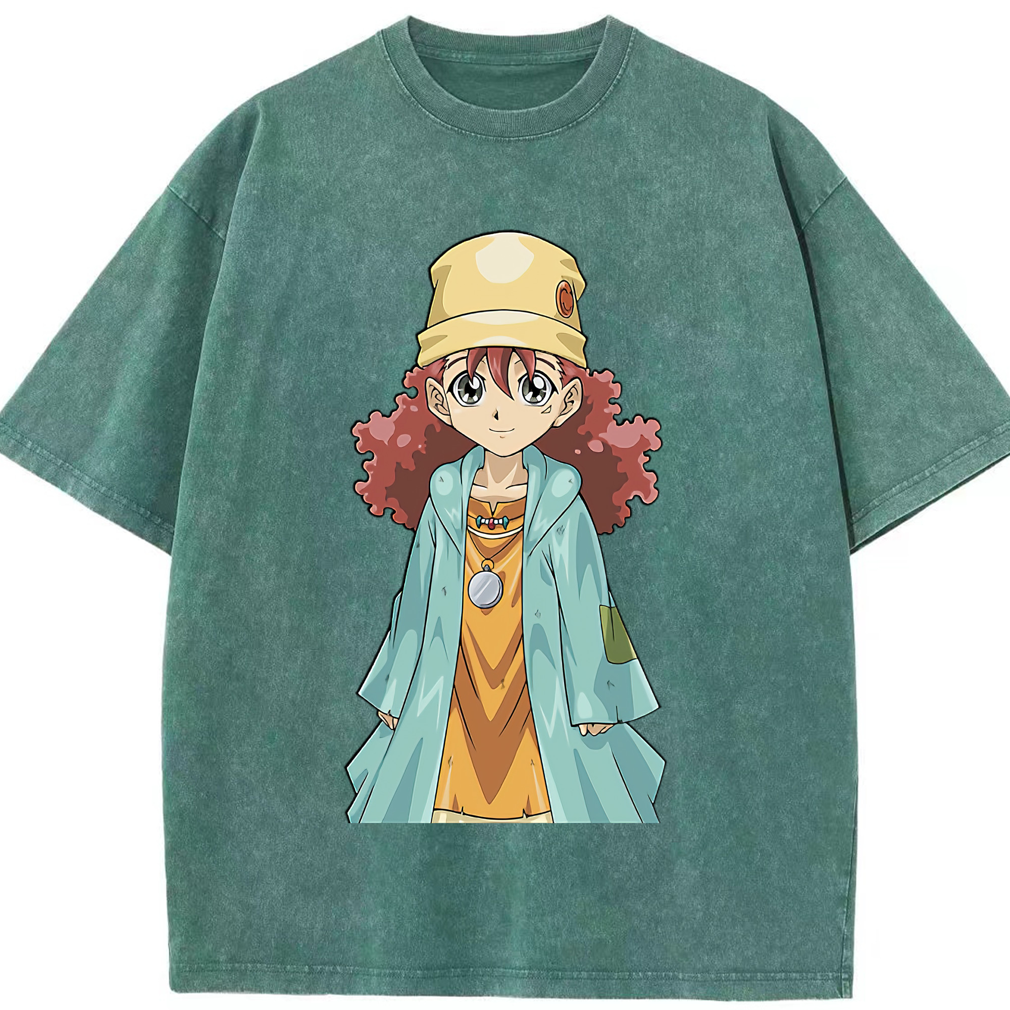 （画像用） 遊☆戯☆王 Yu-Gi-Oh! 綿100% ヴィンテージ風 半袖Tシャツ（フロントプリント）